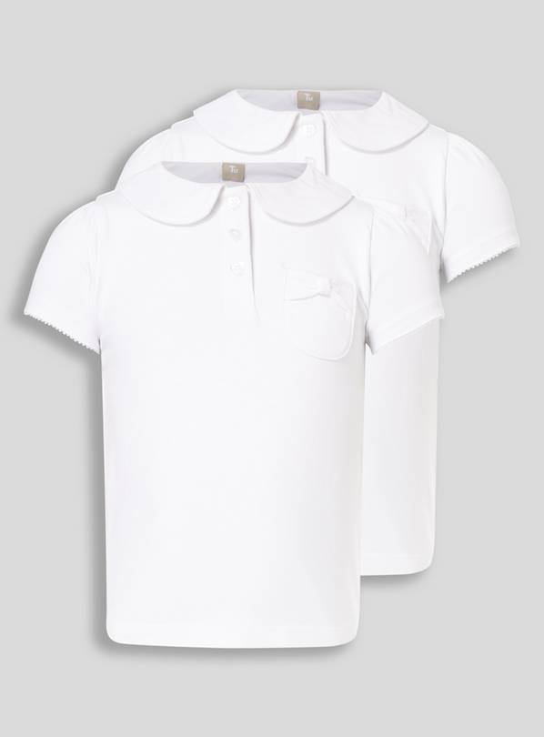 White Jersey Polo 2 Pack 6 years