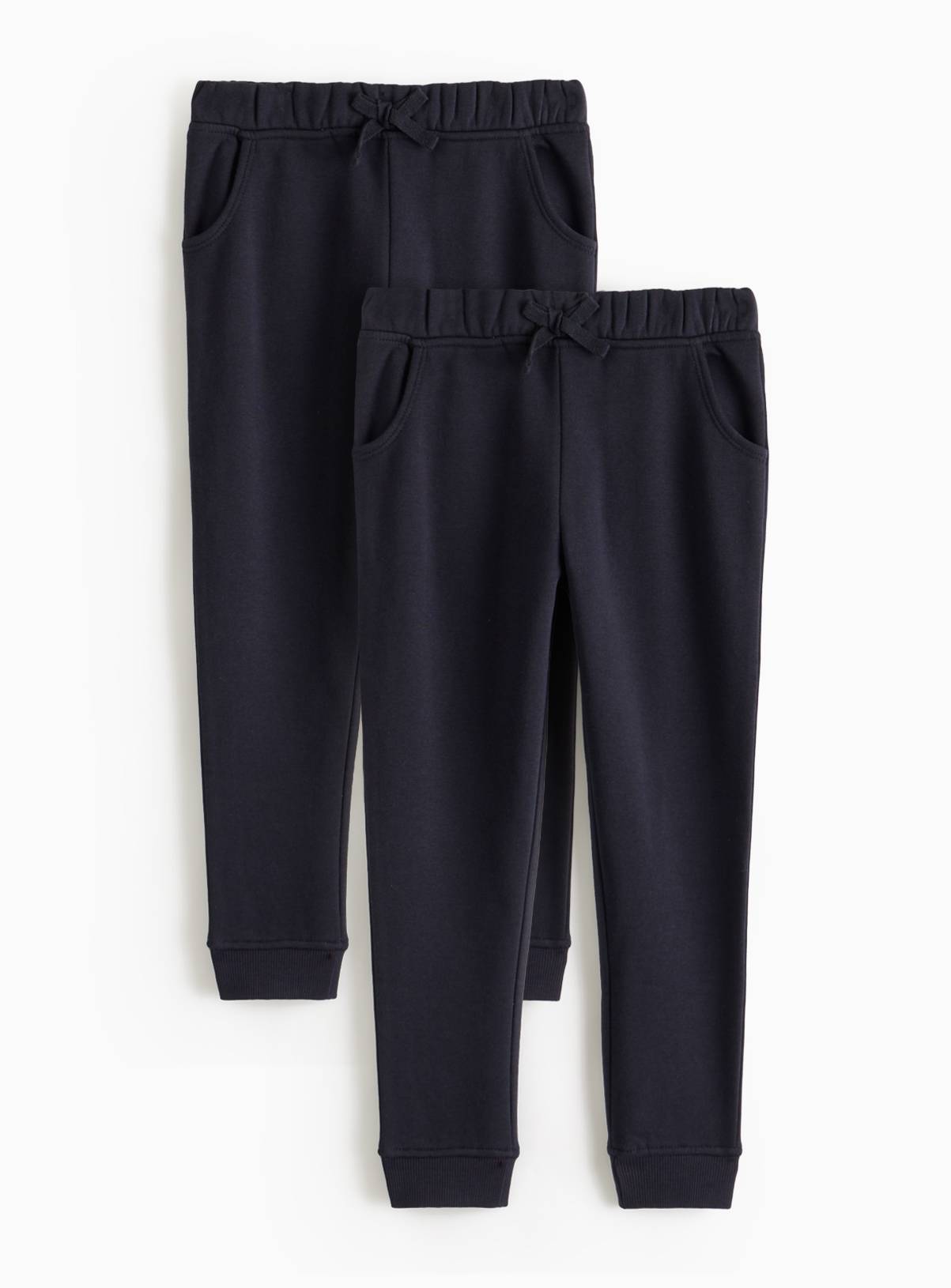 2 Pack Navy Joggers 4 years - Image 2
