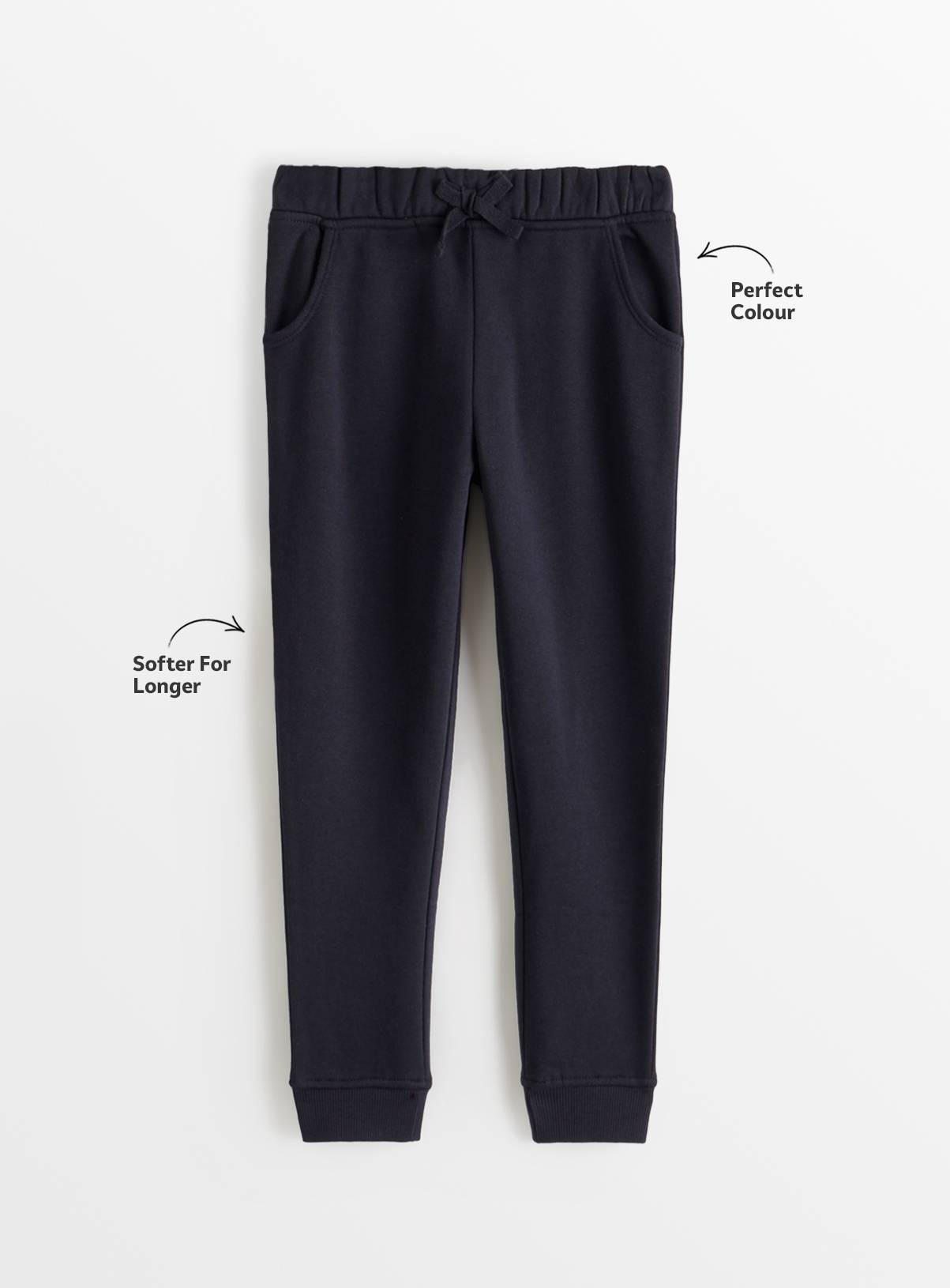2 Pack Navy Joggers 4 years - Image 3