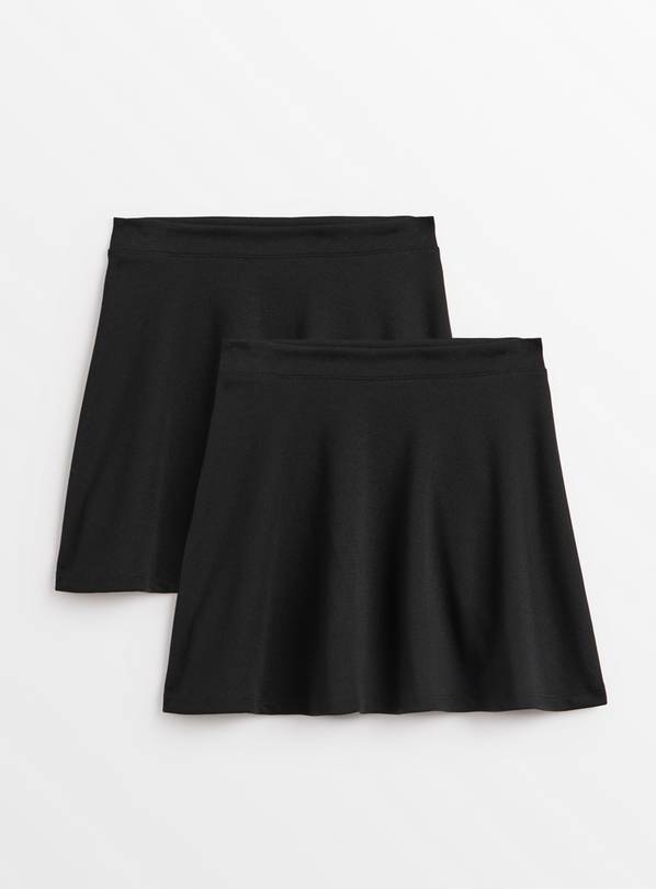 Buy Black Jersey Skater Skirts 2 Pack 6 Years School Skirts Argos