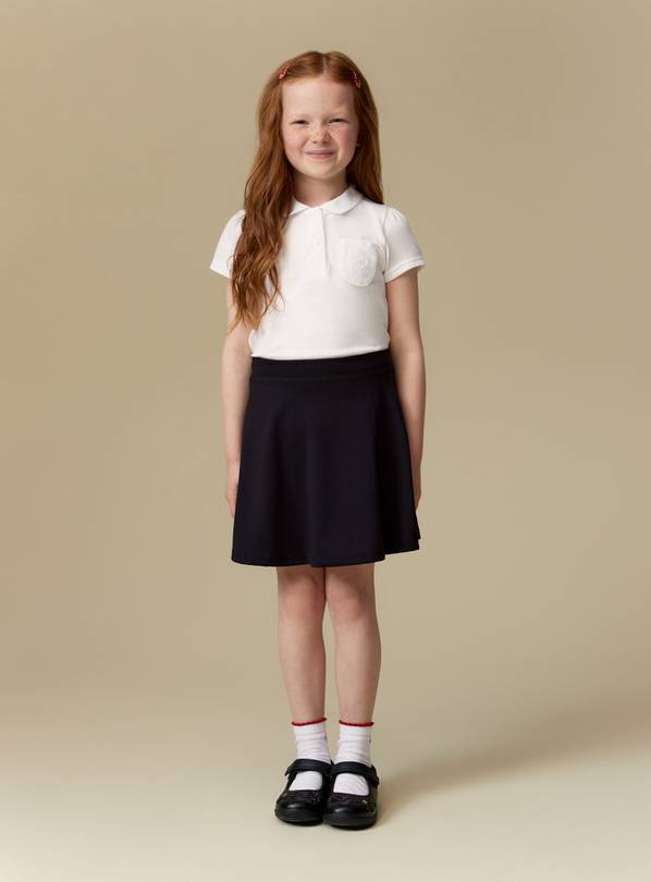 Black jersey 2024 skater school skirt