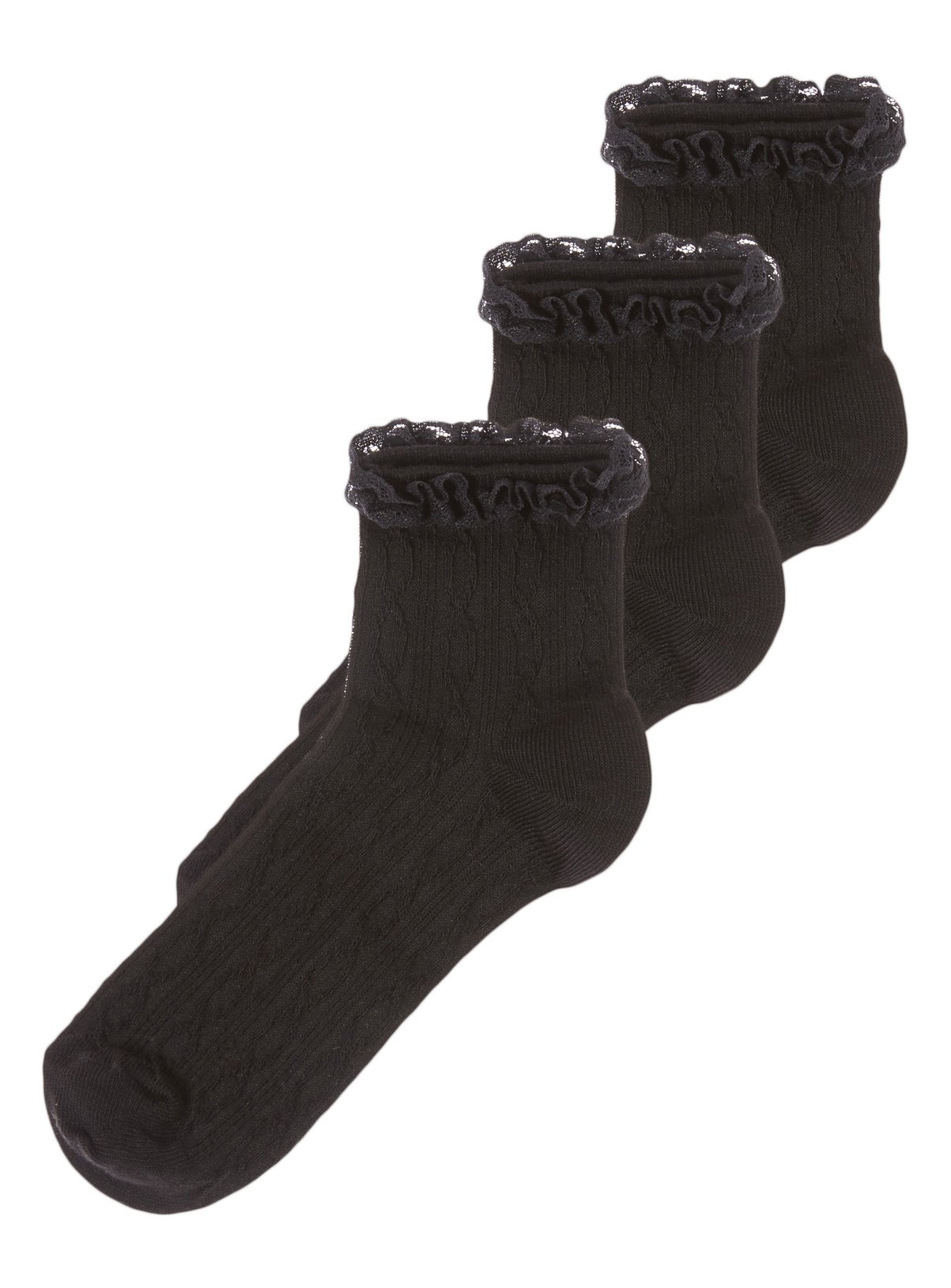 black frilly socks womens