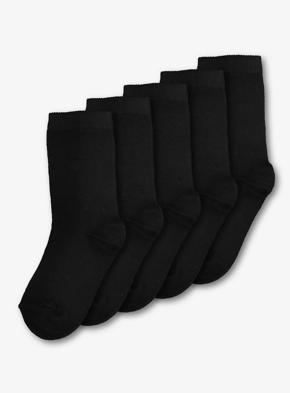Buy Black Socks 5 Pack 35.5 Underwear and socks Argos