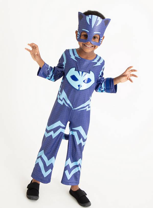 Buy Blue PJ Masks Cat Boy Dress Up Costume - 3-4 Kids costumes | Argos
