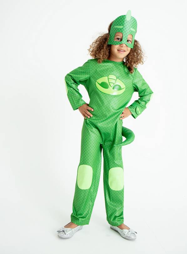 Green PJ Masks Gecko Costume - 5-6 years