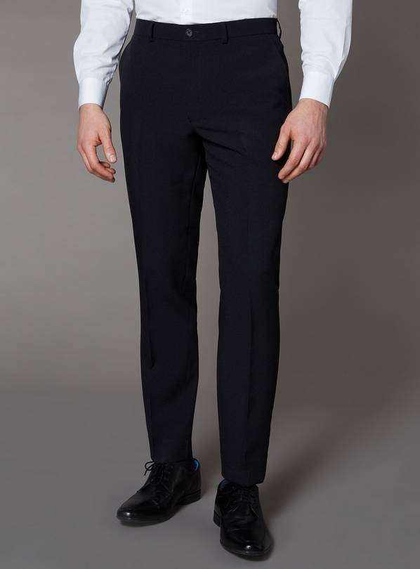 Black Slim Fit Trousers - W42 L29