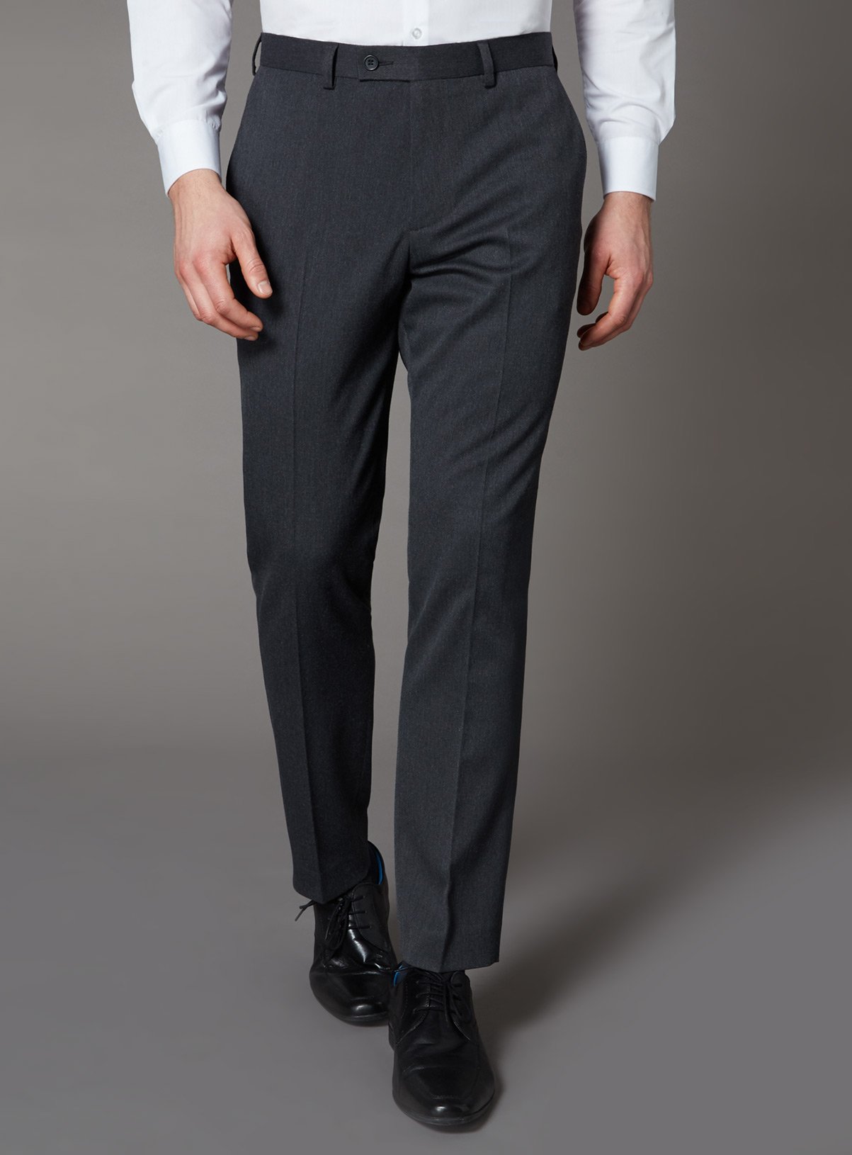 Grey Slim Fit Trousers With Stretch Review