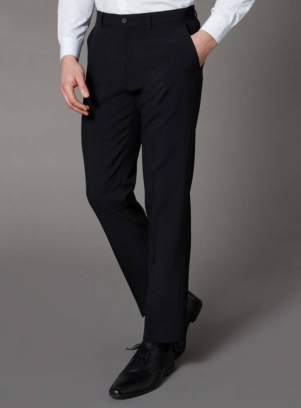 Black Regular Fit Trousers - W28 L31