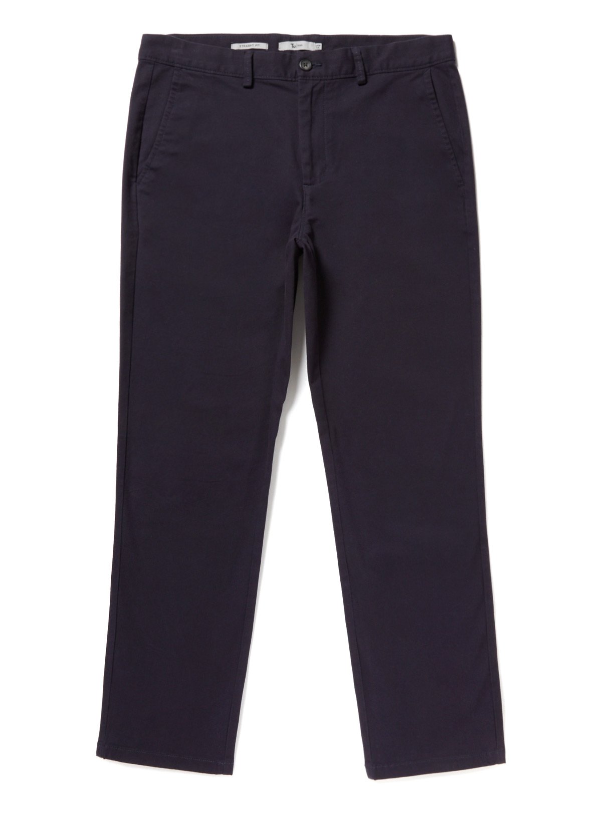 Navy Straight Leg Chinos With Stretch Review