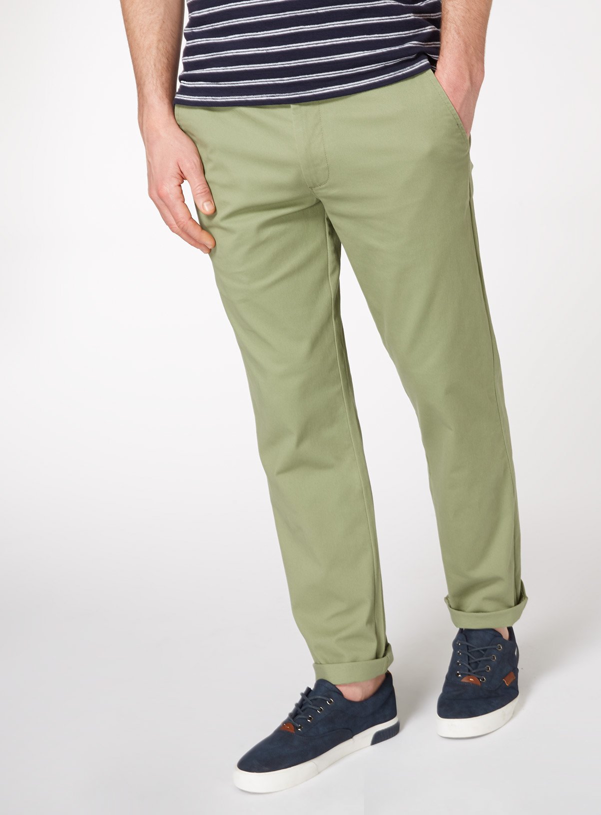 Light Khaki Straight Fit Chinos With Stretch Review