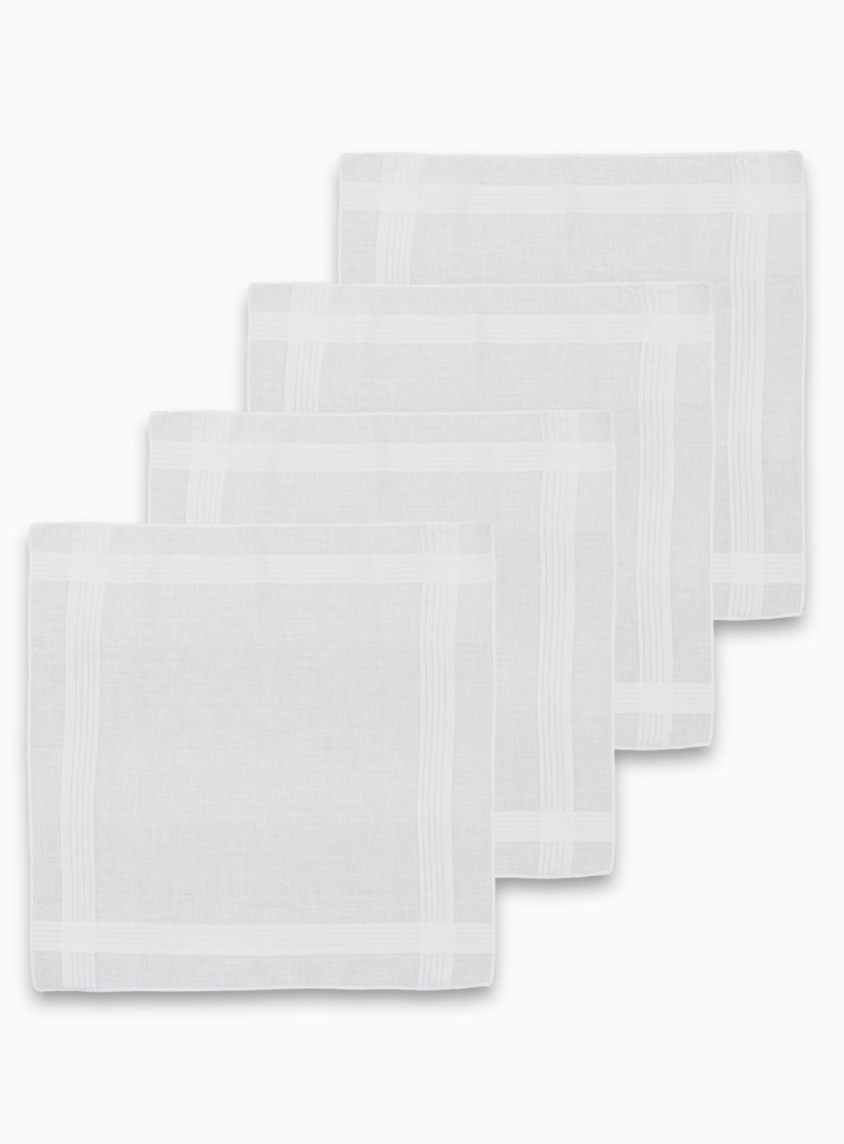 White Handkerchiefs 4 Pack Review