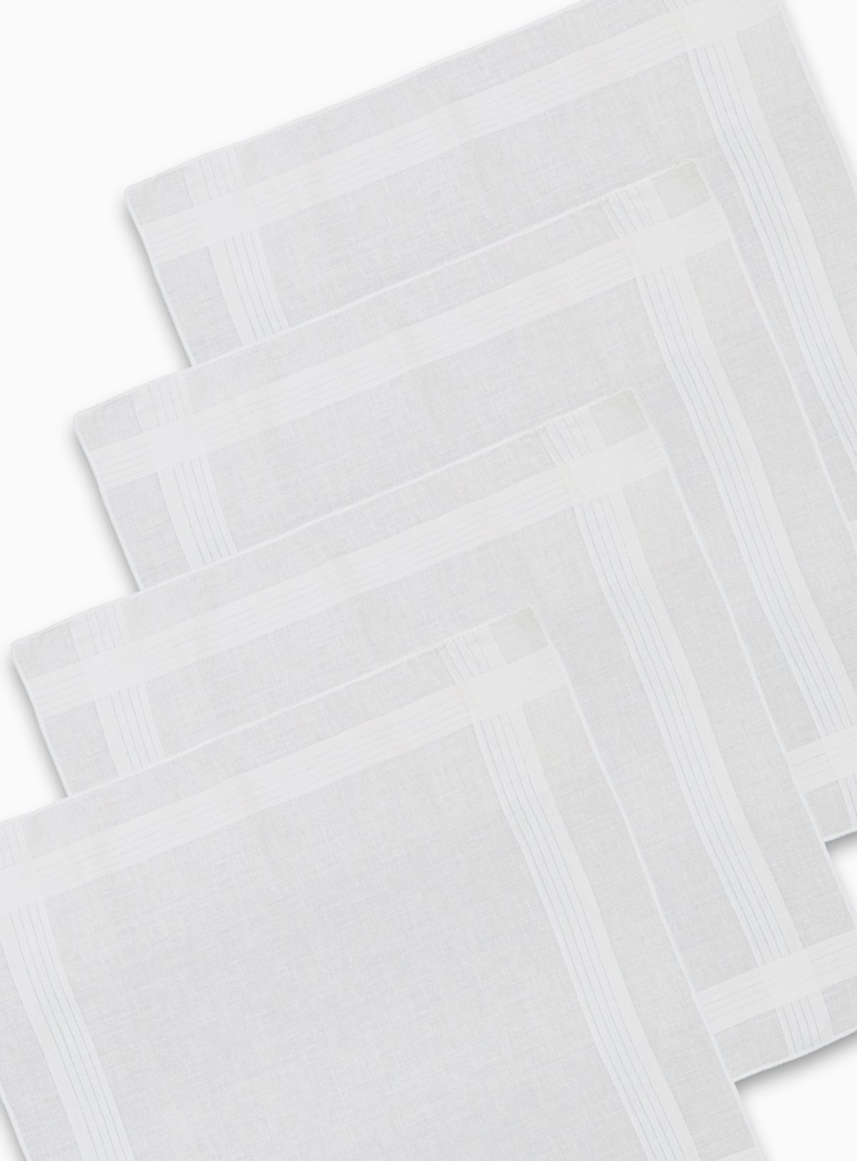 White Handkerchiefs 4 Pack Review