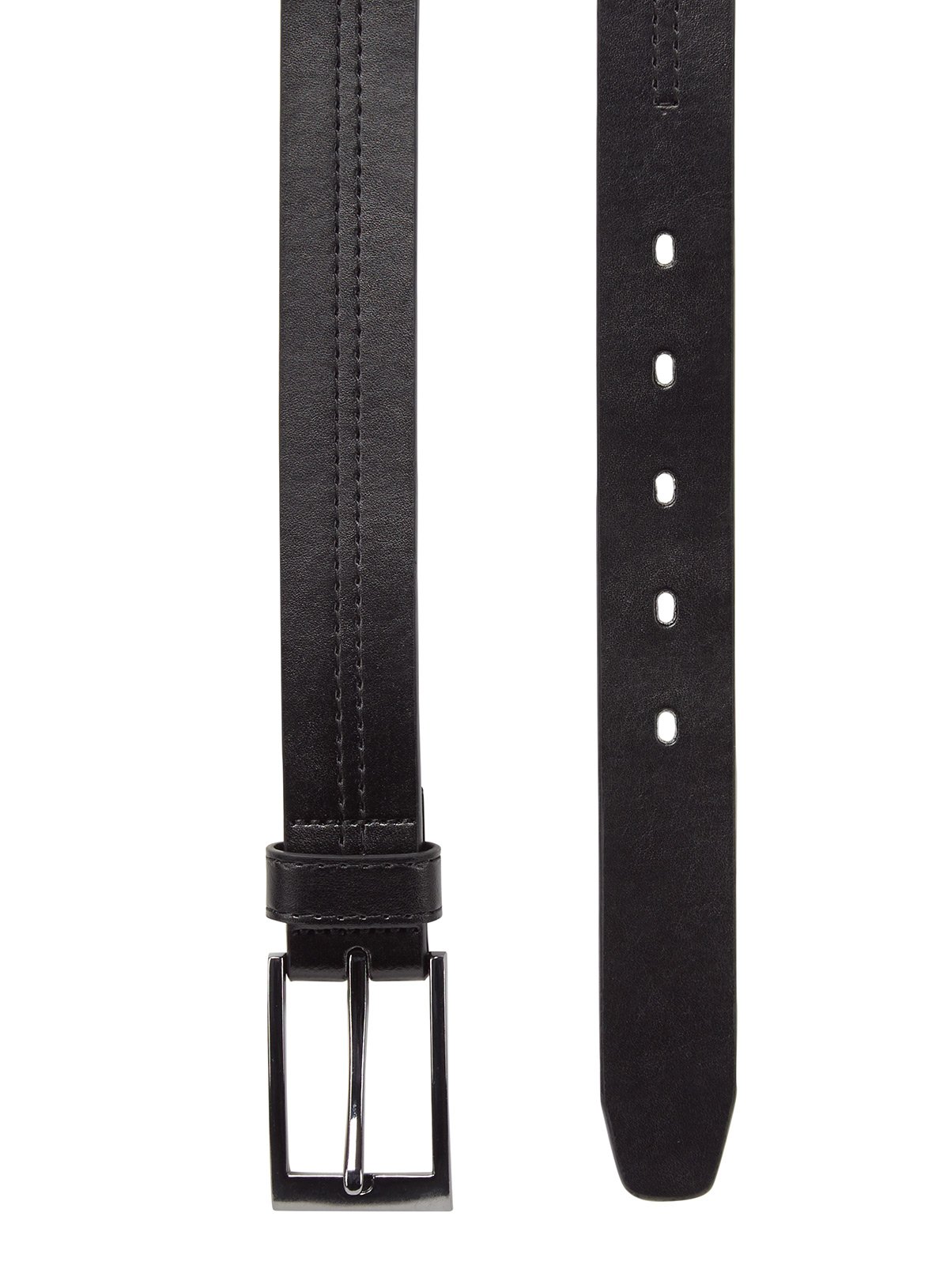 Black Faux Leather Centre Stitch Belt Review