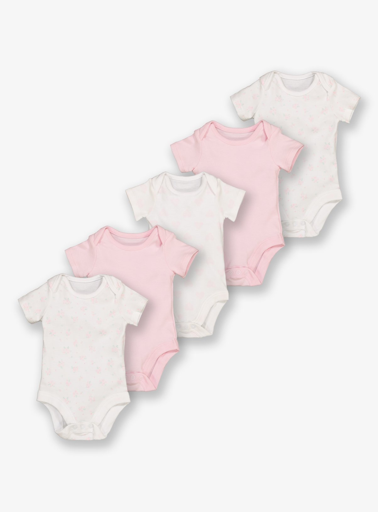 Pink & White Floral Bodysuit 5 Pack Review