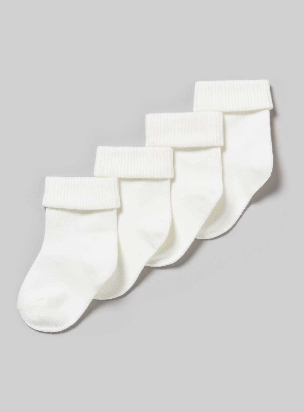 Cream Roll Top Socks 4 Pack Review