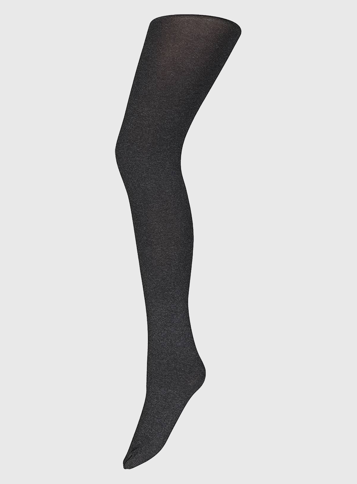 Grey Marl Velvet Touch 100 Denier Tights - M/L - Image 2