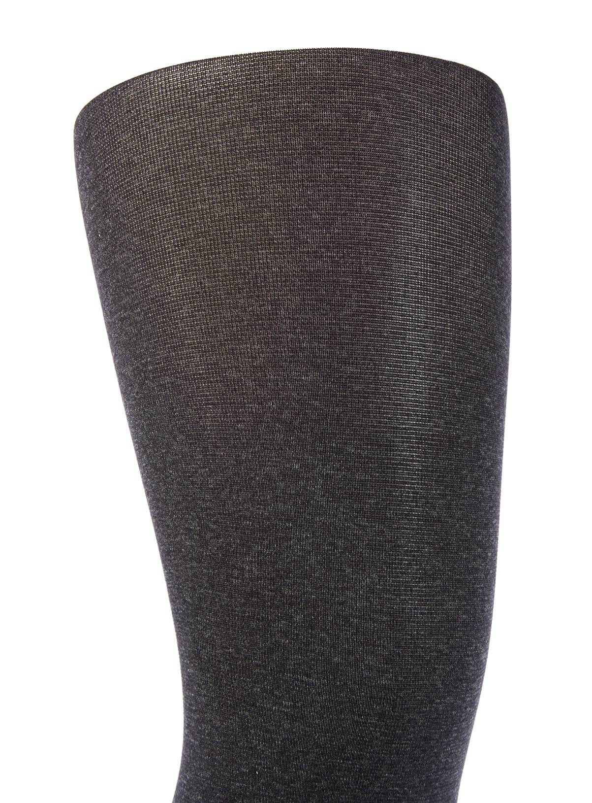 Grey Marl Velvet Touch 100 Denier Tights - M/L - Image 3