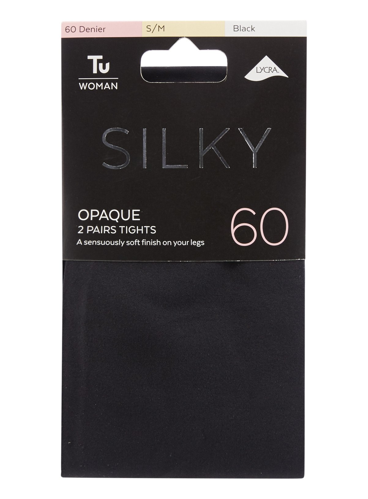 2 Pack 60 Denier Silky Opaque Tights Review