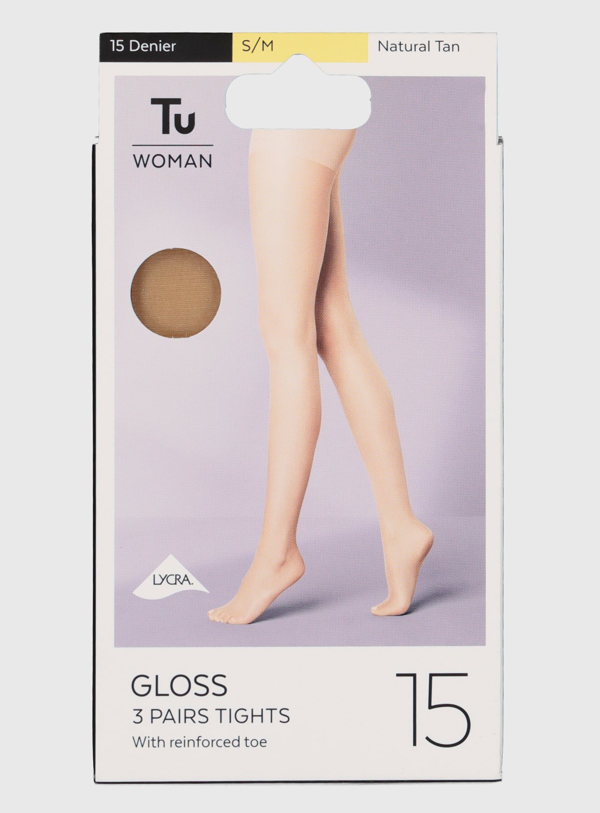 Natural Tan 15 Denier Gloss Tights 3 Pack Review