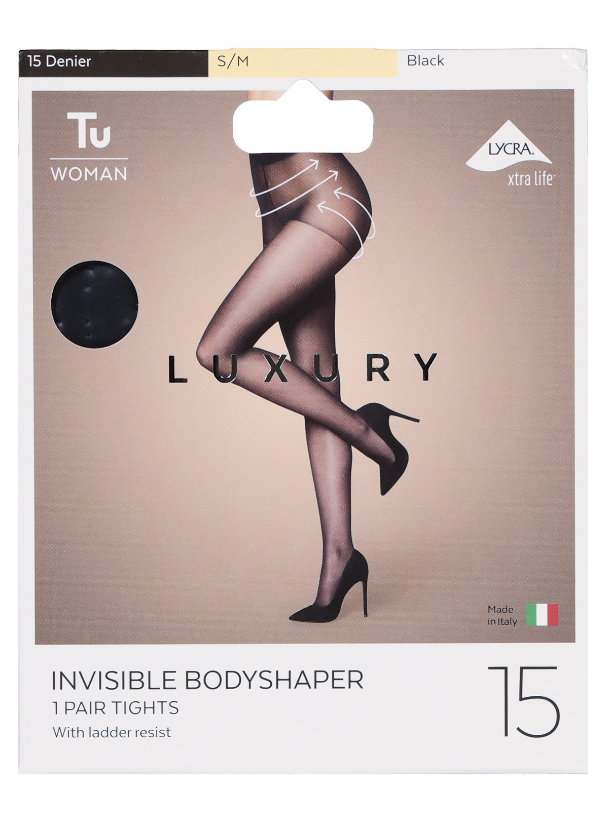 Black 15 Denier Luxury Invisible Bodyshaper Tights Review