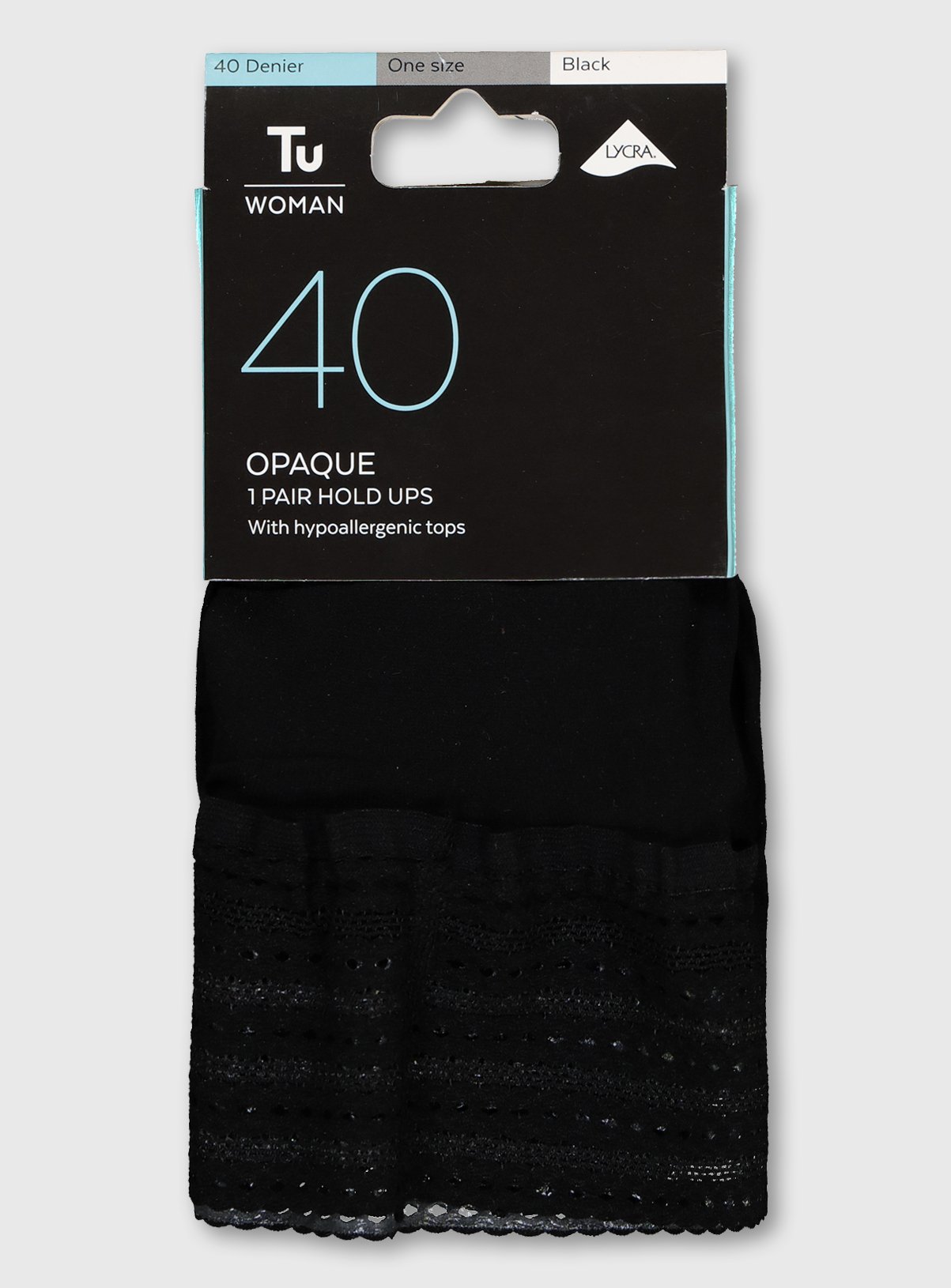 Black 40 Denier Opaque Hold Ups Review