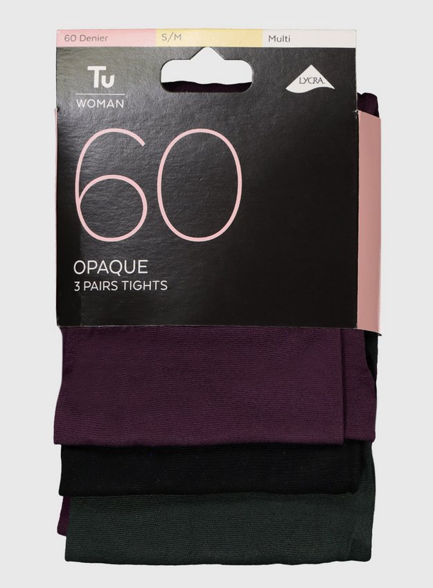 40 Denier Fine Cotton Opaque Tights