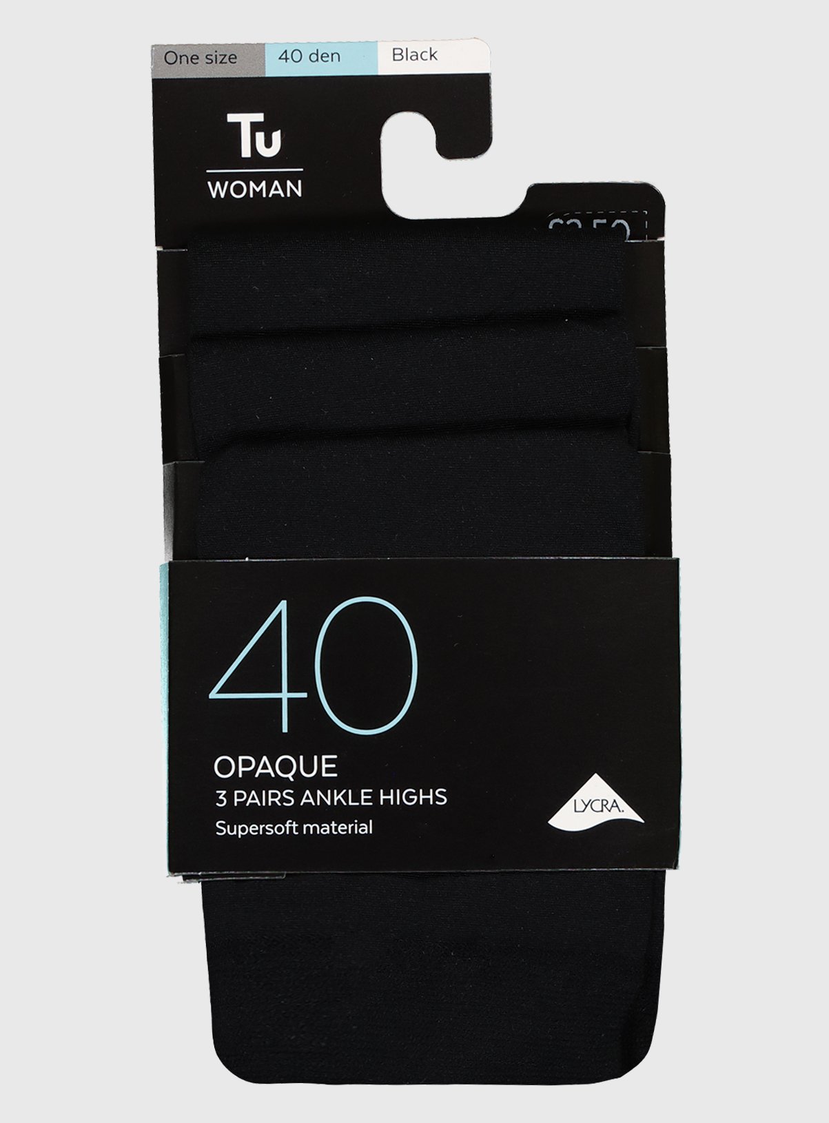 Black Opaque Ankle Highs 3 Pack Review