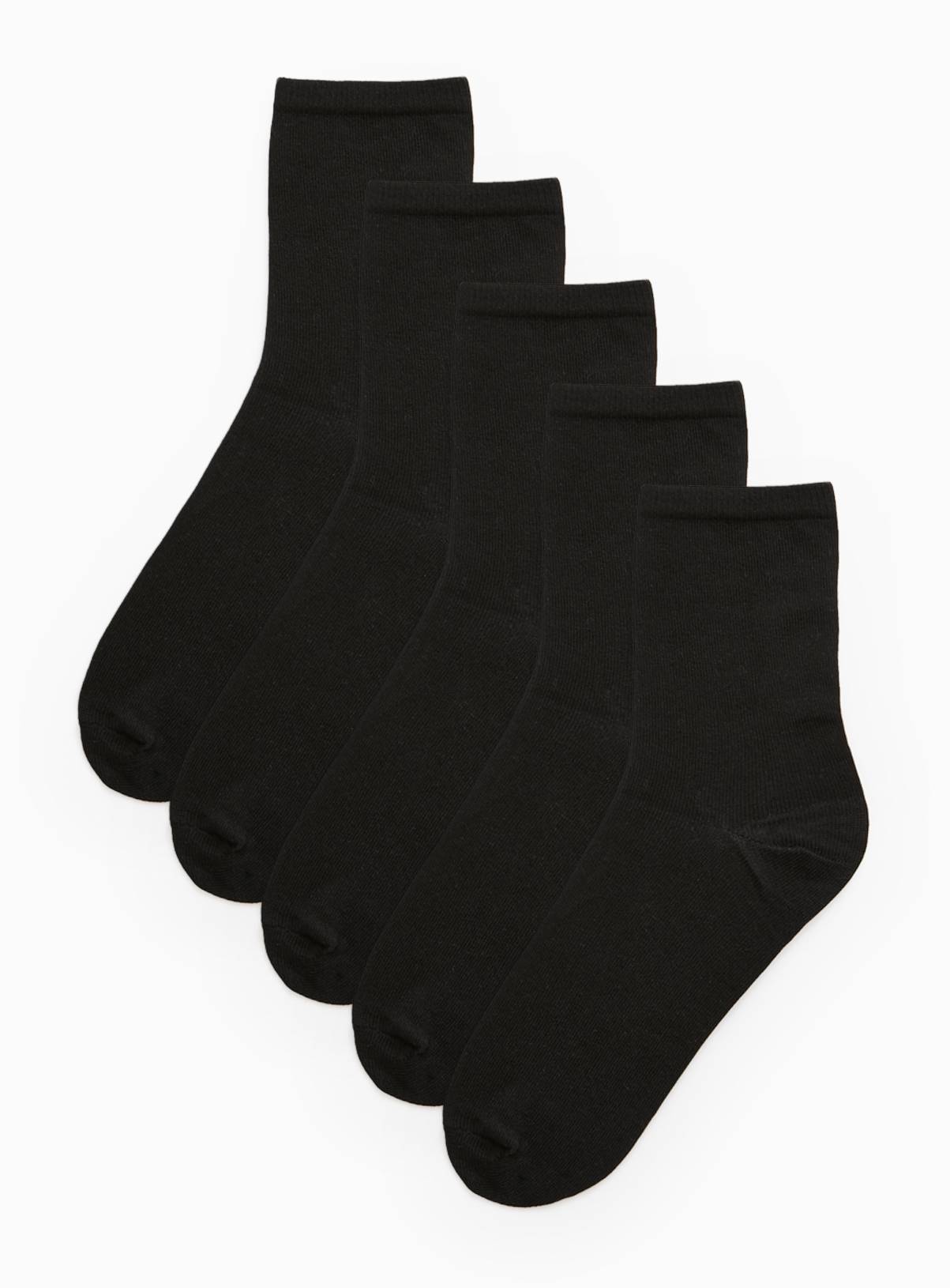 Black Supersoft Modal Socks 5 Pack 4-8 - Image 1