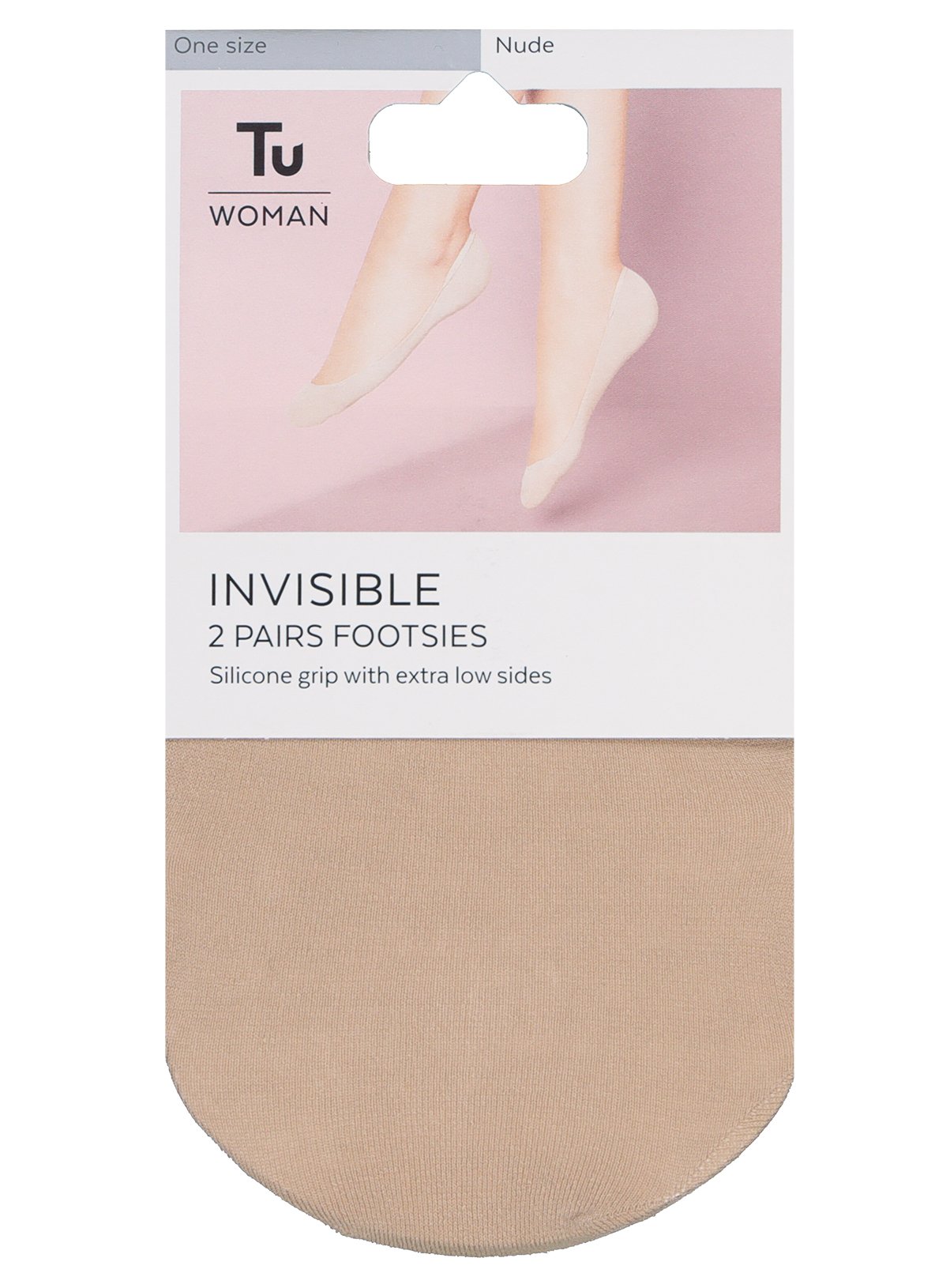 Nude Cotton Rich Invisible Footsie 2 Pack Review