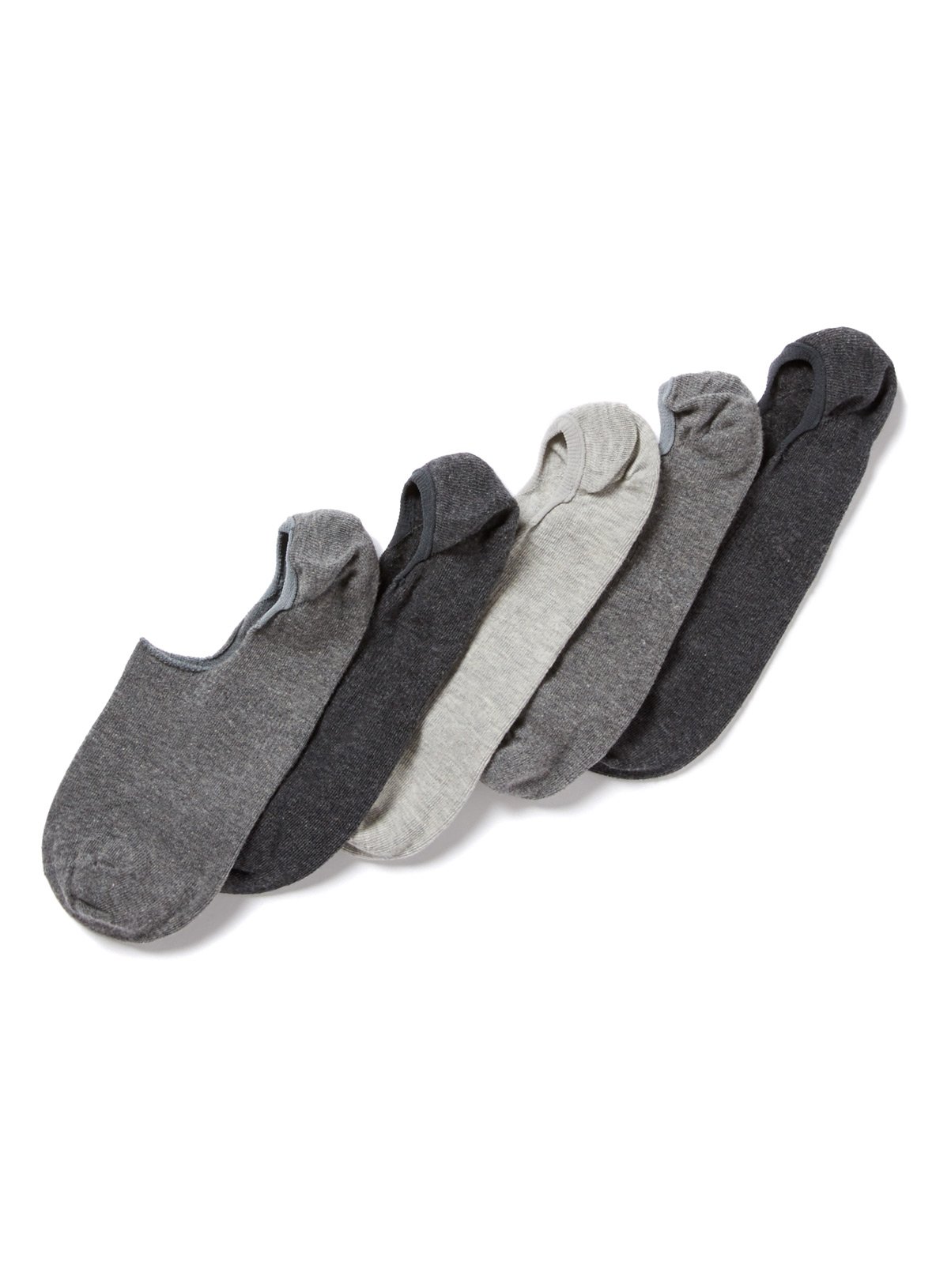 Grey No Show Assorted Socks 5 Pack Review