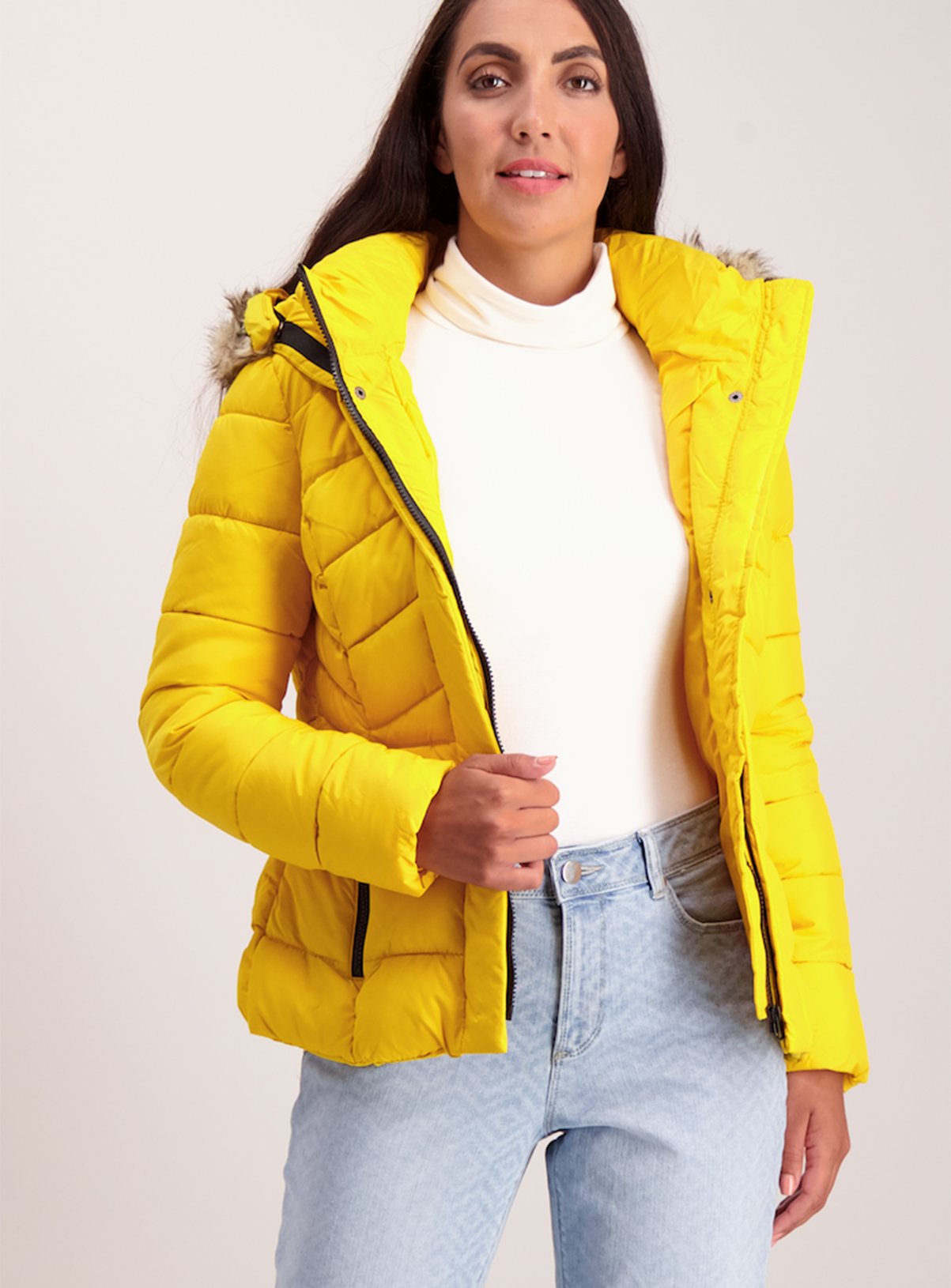 Yellow Sporty Padded Coat Review