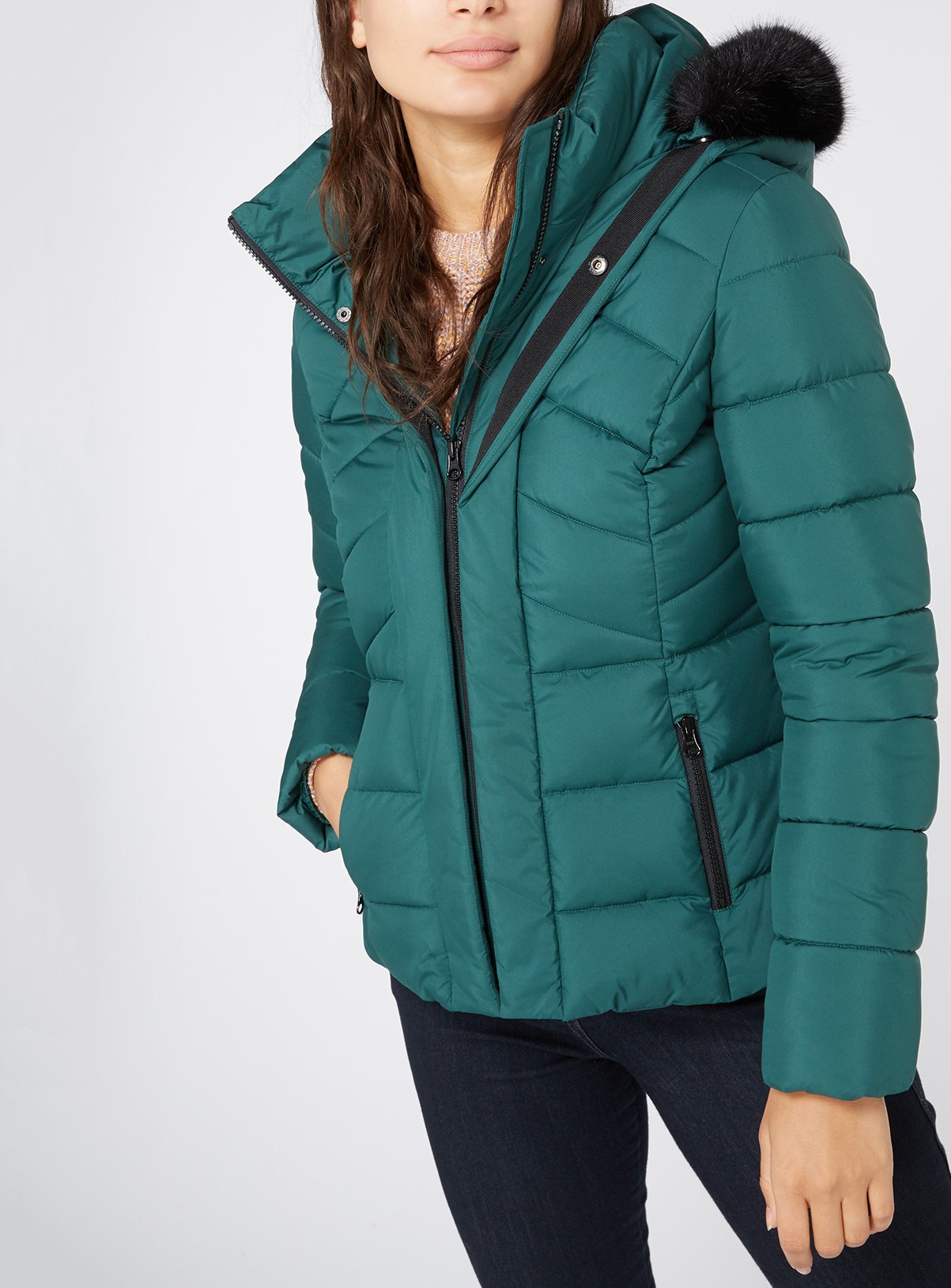 Online Exclusive Green Padded Coat Review