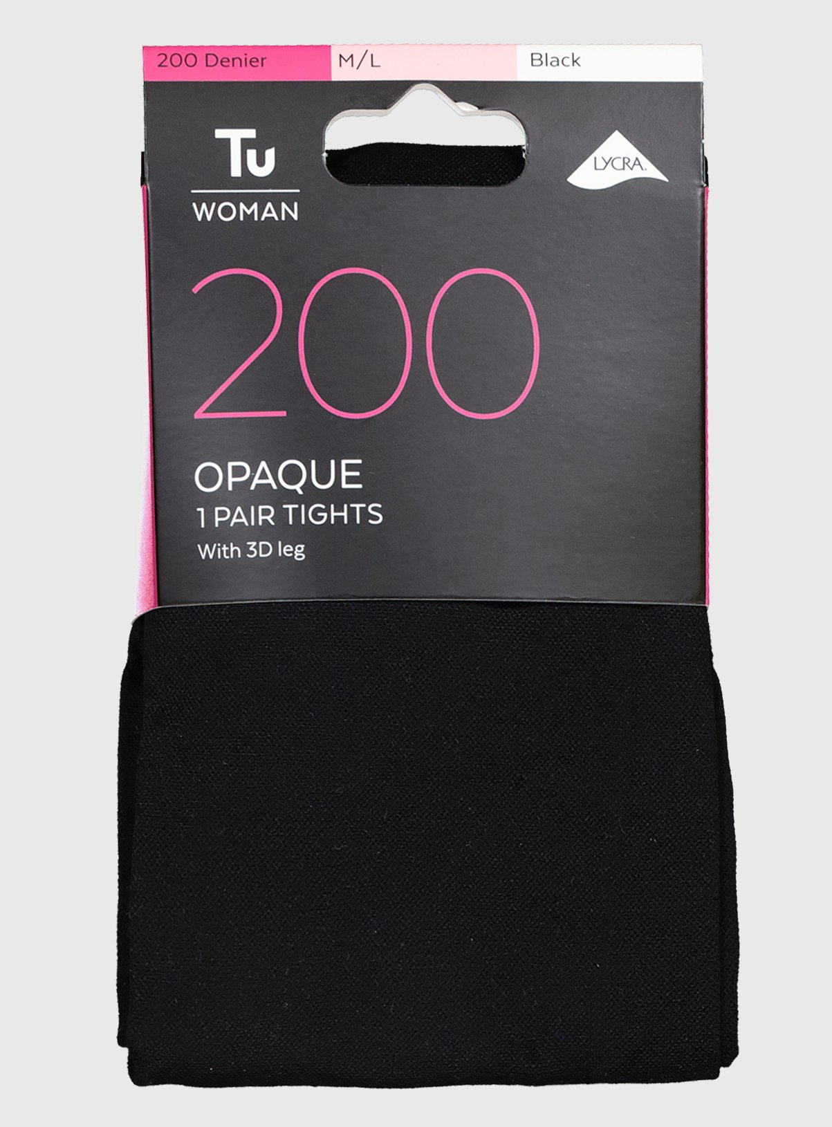 Black 200 Denier Opaque 3D Tights Review