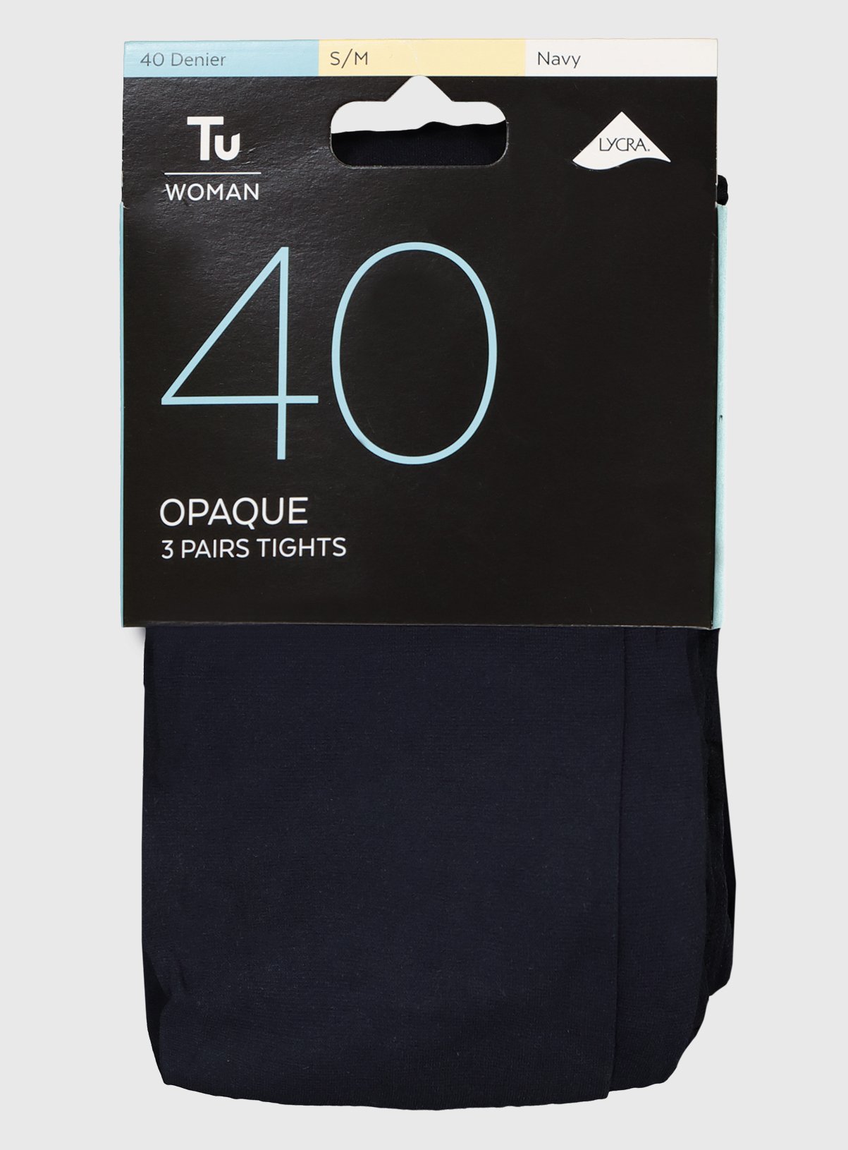 Navy 40 Denier Opaque Tights 3 Pack Review