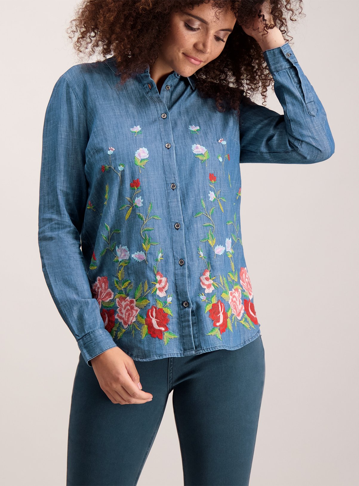 Embroidered Denim Shirt Review