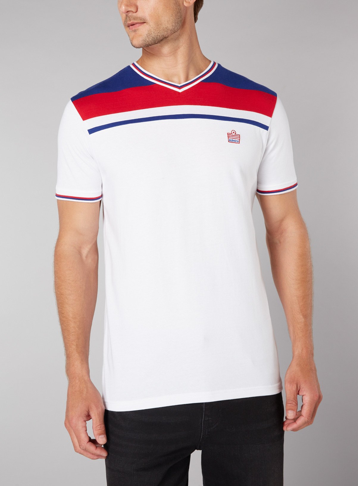 White Football Classic Stripe T-Shirt Review