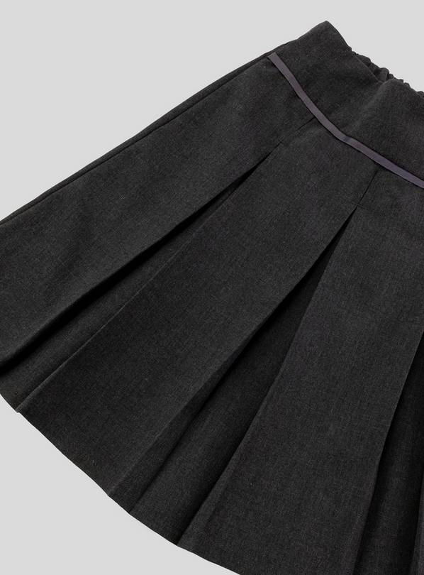 Grey pleated outlet skirt size 8