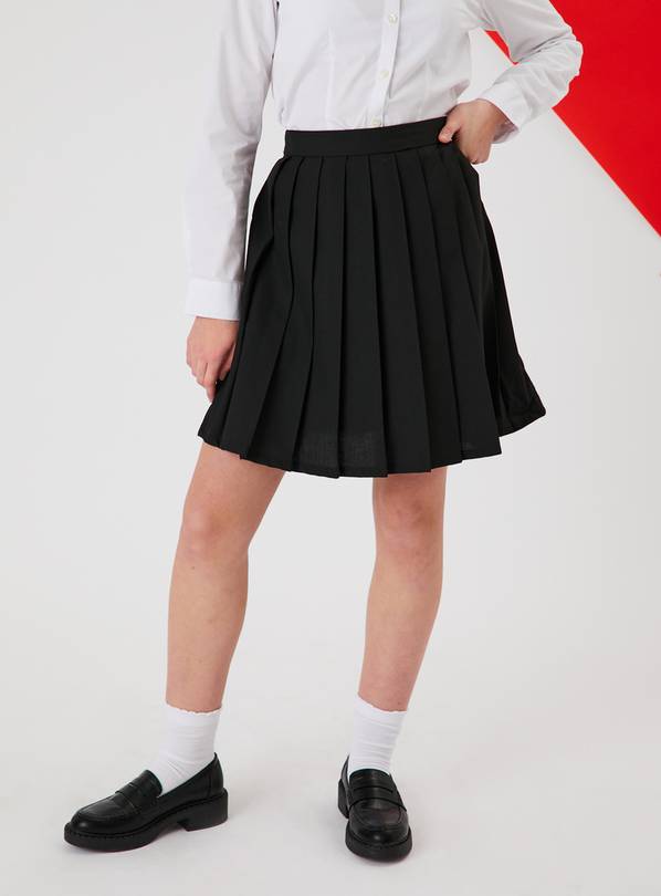 Black Permanent Pleat Skirt 14 years