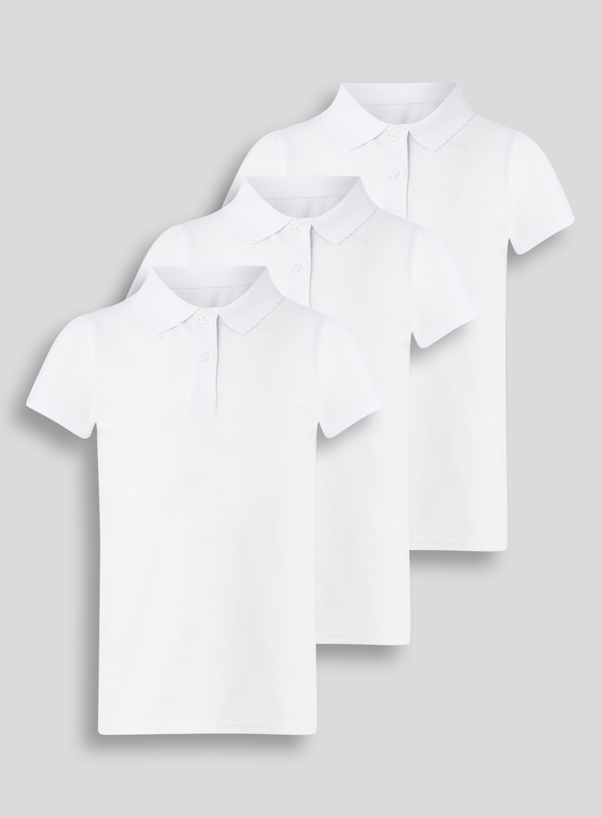 3 Pack White Stain Resistant Polo Shirts Review