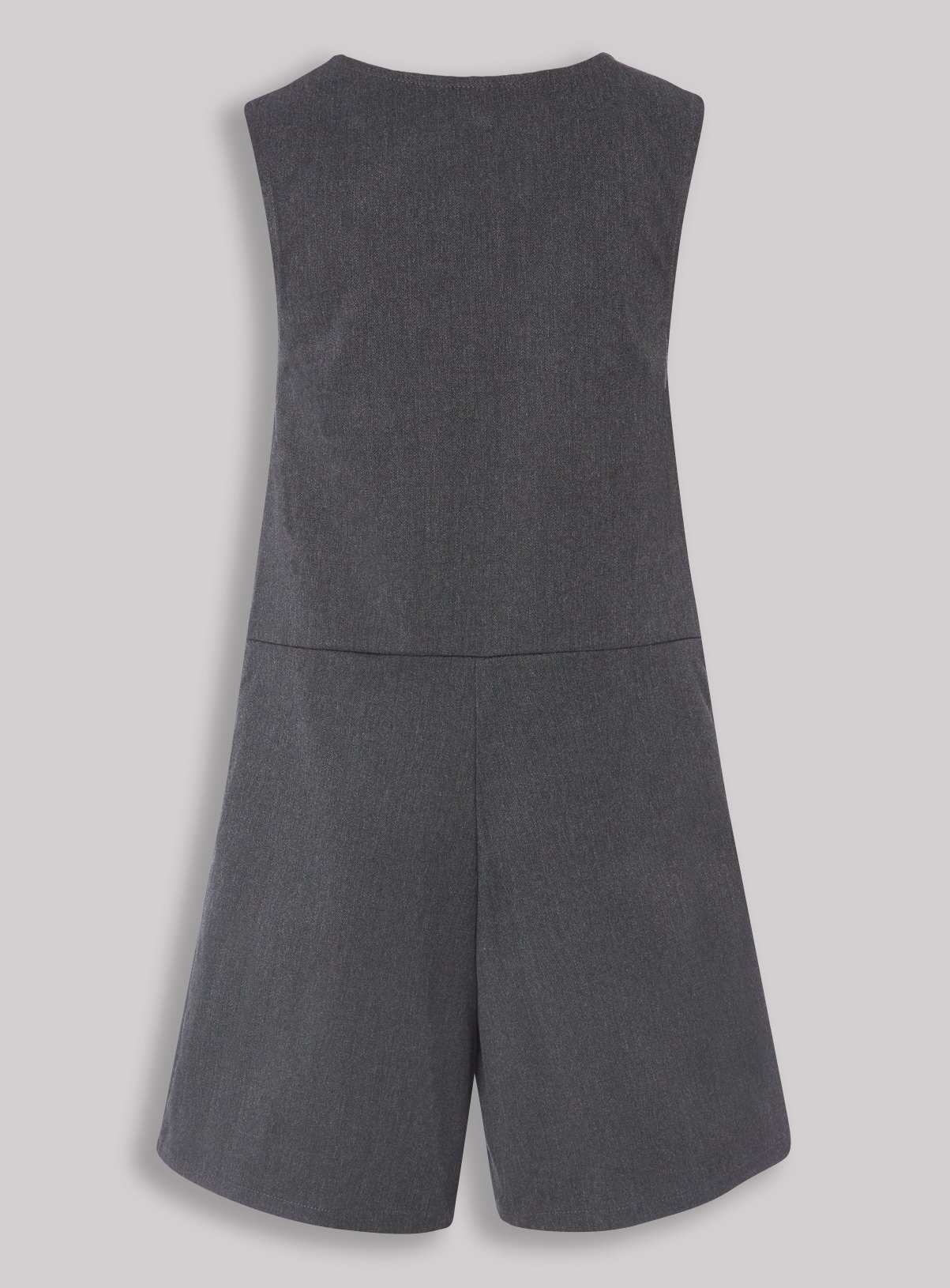 Grey Pleated Zip Front School Playsuit Review