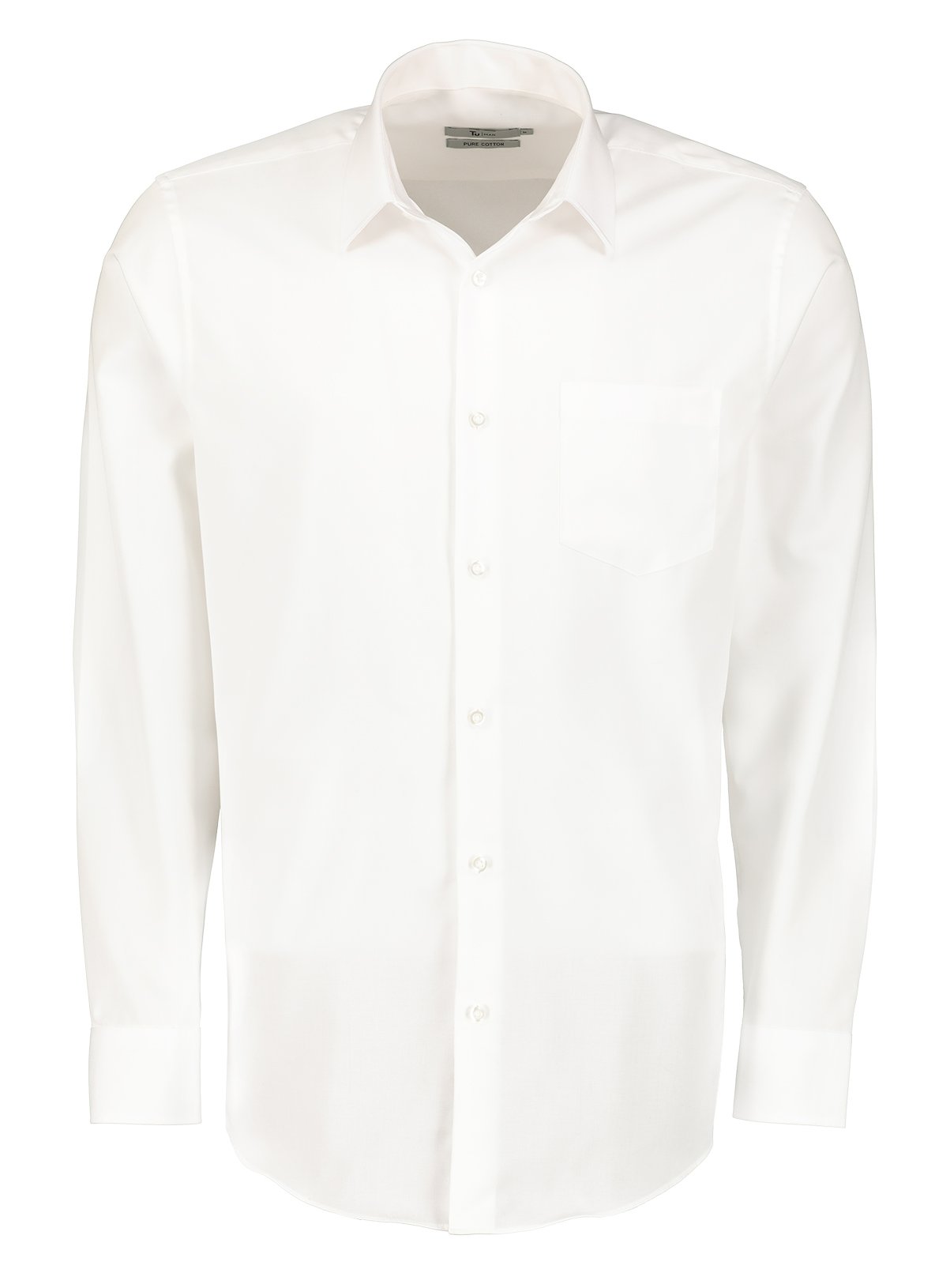 White Cotton Twill Easy Iron Tailored Fit Shirt Review