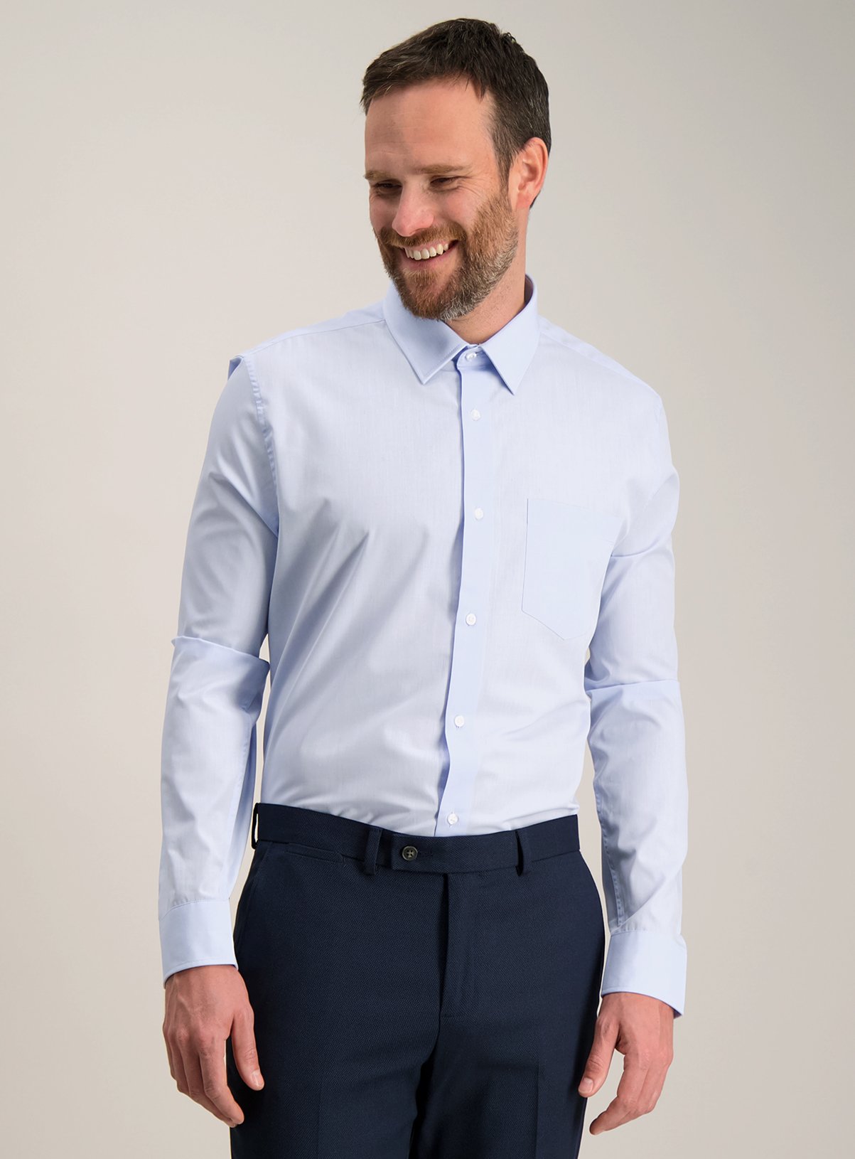 Blue Tailored Fit Easy Iron Shirts 2 Pack Review