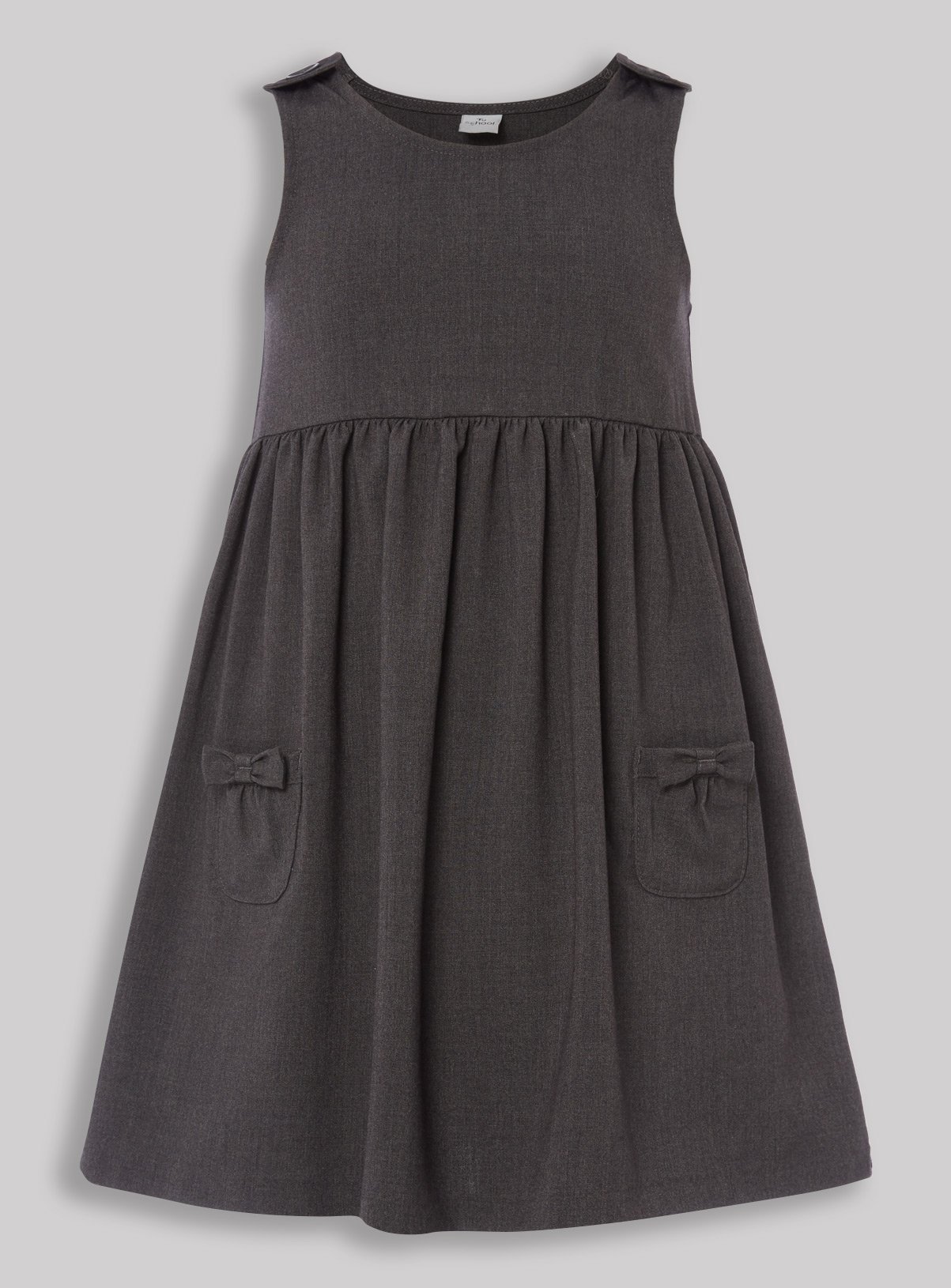 Grey Bow Pocket Pinafore Dress Review