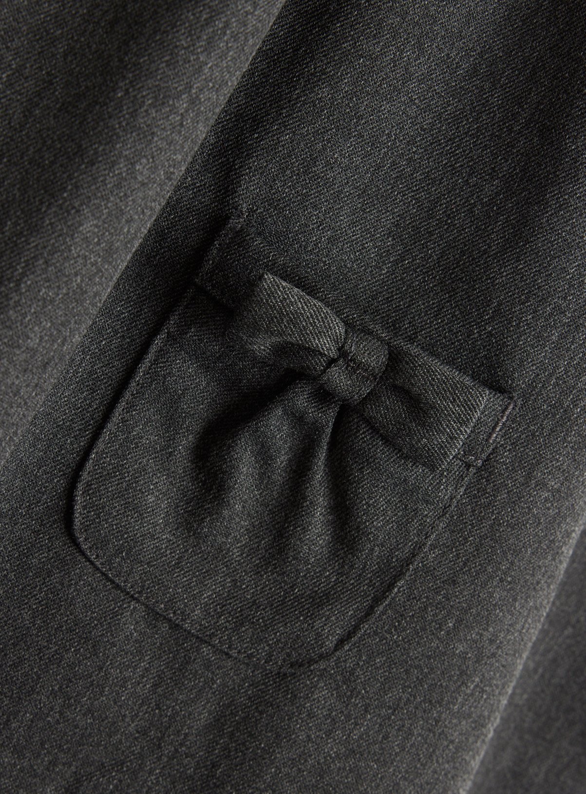 Grey Woven Empire Line Pinafore 7 years - Image 4 thumbnail