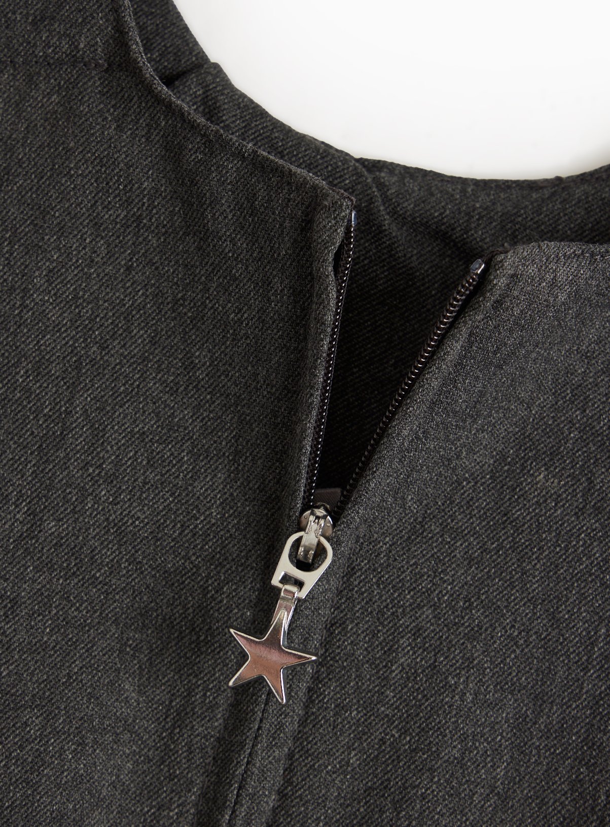 Grey Zip Front Pinafore Dress 12 years - Image 4 thumbnail