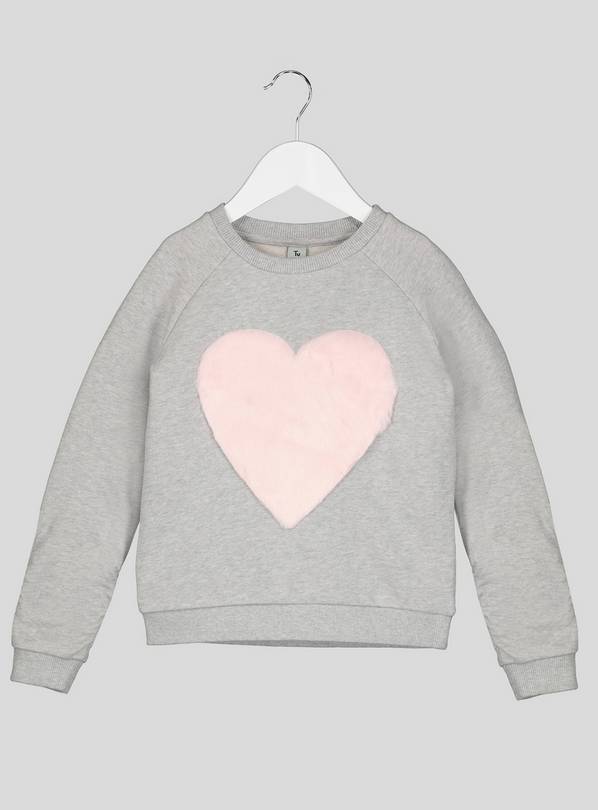 Sweatshirt - Grey marl/Heart - Ladies