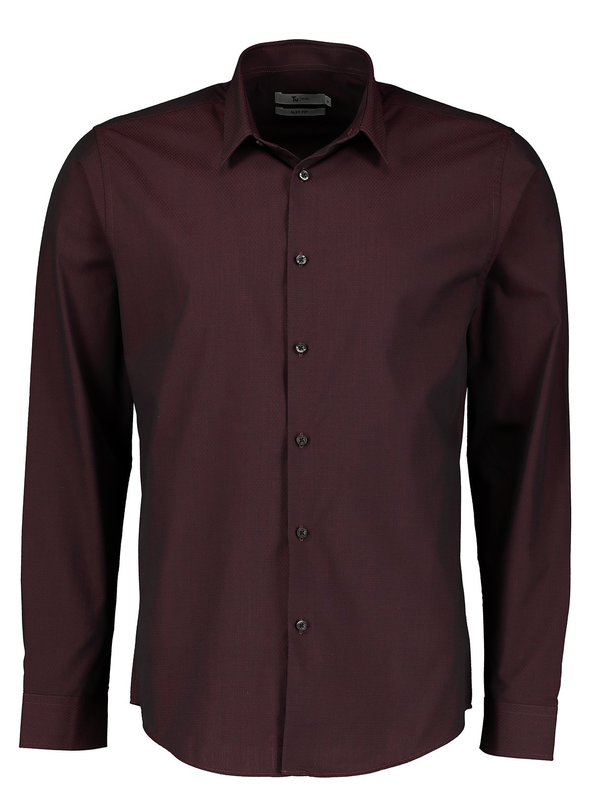 Online Exclusive Burgundy Slim Fit Textured Shirt Review