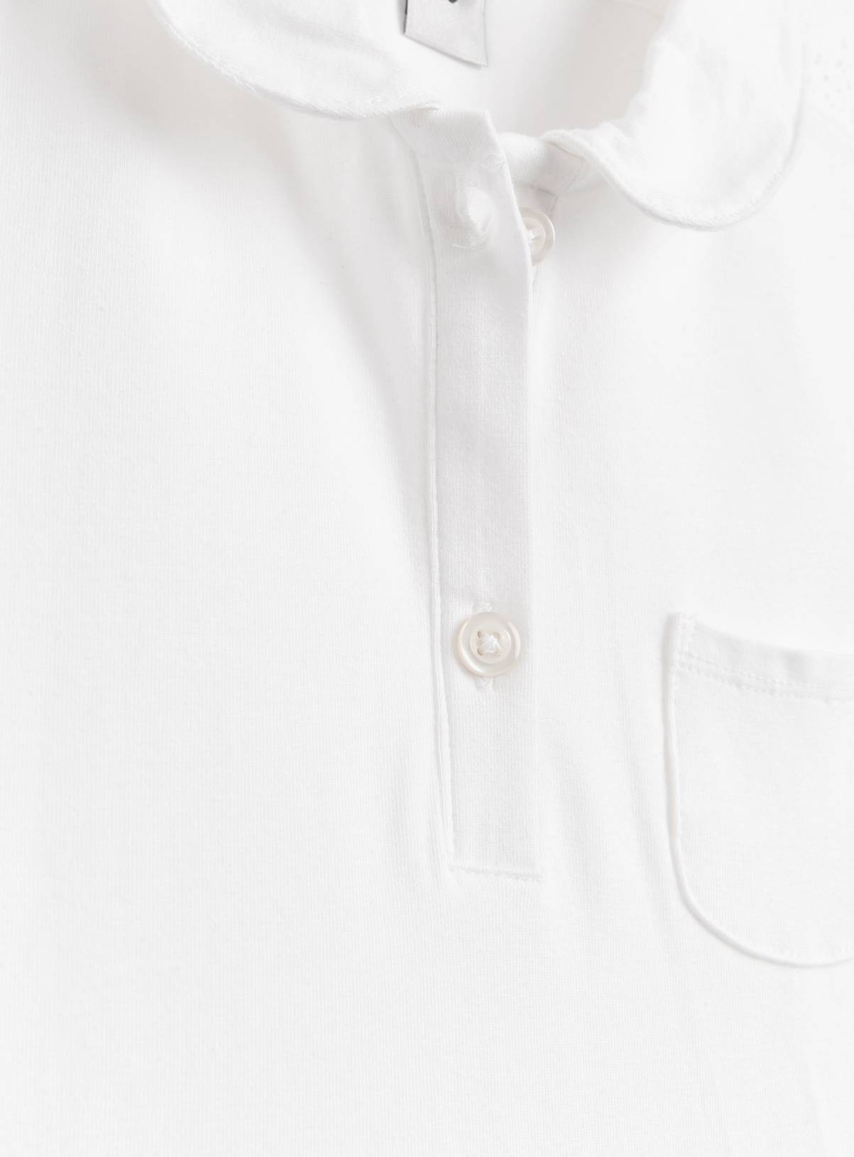 Grey and White Cotton Short Sleeve Twofer Dress 8 years - Image 4
