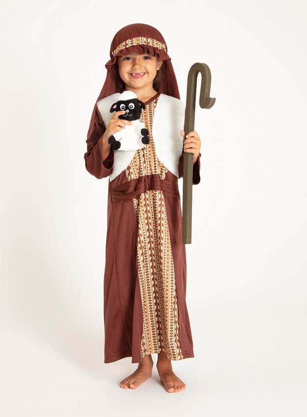 fancy dress christmas nativity brown shepherd sheep costume 3 10 years tu clothing