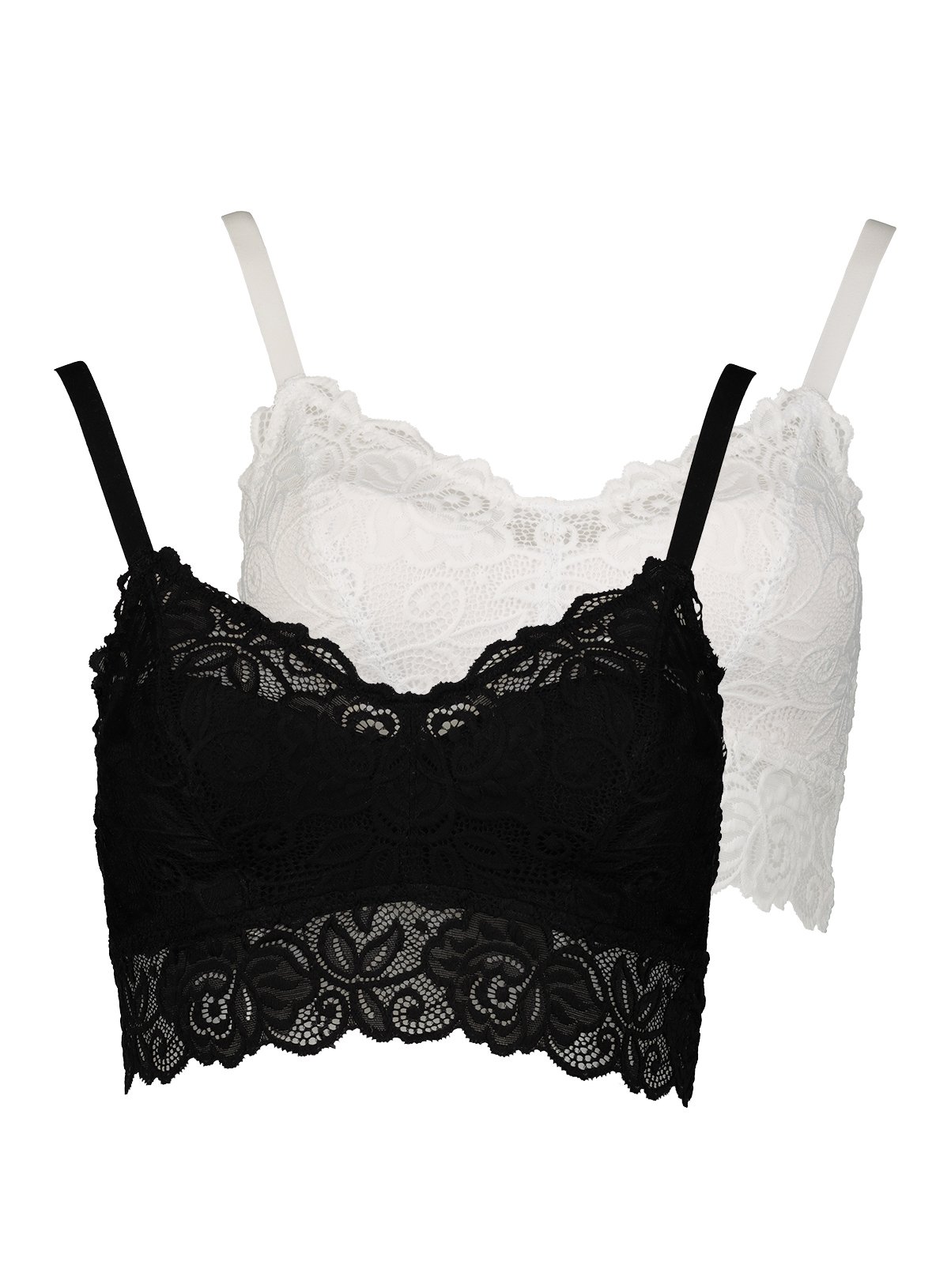 Black & White Lace Soft Bralette 2 Pack Review